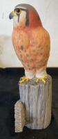 Wild Wings Randal Martin American Kestrel Figurine, Hand-Painted Resin, 8.5" Tall, 2015 ( R12 ) - 2