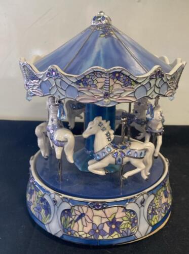 Ardleigh-Elliott Dream Dancers Illuminated Musical Carousel, 8" Porcelain, Plays Carousel Waltz ( SP 1 )