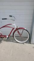 Electra Glide Cruiser Bicycle, Red/White, Single Speed, 26" Wheels, Coaster Brake, Bullet Light - 2