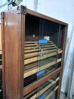 Large Freestanding Cigar Humidor Cabinet with Glass Doors and 5 Shelves - 3