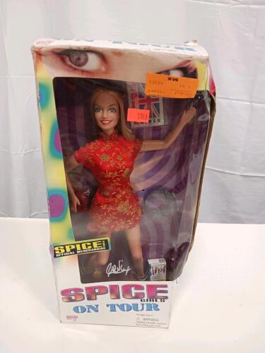 Spice Girls "On Tour" Geri Halliwell Doll, 1998 Galoob, 11.5" Collectible with Accessories