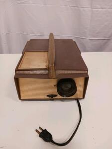Vintage Ansco Dualet Slide Projector with DGA 150W Bulb, 2x2 Slide Compatibility