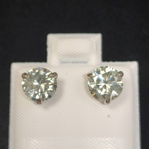 $1445 10K Moissanite(2.2ct) Earrings