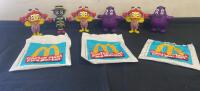 McDonald's Cactus Plant Flea Market Toys Lot: 4 Birdie, 2 Grimace, 1 Hamburglar w/ Bags (2022) ( SP2)