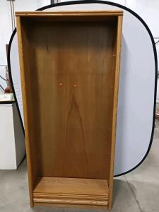 Oak Veneer Bookcase with Adjustable Shelves, 72"x36"x12", Medium Light Finish