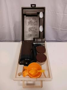 Kar&rsquo;n-Home Portable 2-Cup Electric Travel Coffee Maker Set w/ Cups, Canisters & Hard Case