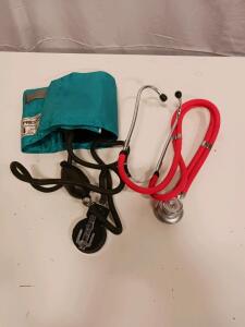 Manual Prestige Medical Aneroid Sphygmomanometer with Adult Cuff and Dual-Head Stethoscope Kit