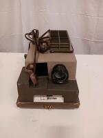Keystone 511 Slide Projector, Keytar 5" Lens, Original Case, 1950s Metal Body - 3