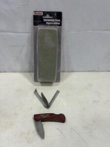 Tool Bench Hardware 6-in Sharpening Stone, Grey, Coarse Grit, New in Retail Packaging