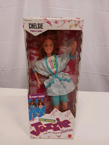 Mattel High School Jazzie Chelsie Doll #3639, 1988, 11.5" Fashion Doll, Original Box