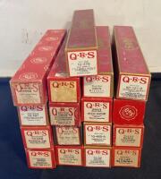 Assorted QRS Player Piano Rolls &ndash; Word Rolls & Instrumentals, 15 Song Lot, Various Genres ( R6 )