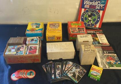 1990 Bowman Baseball, Pro Set NFL, Fleer/Topps Football Trading Card & Sports Guide Lot and Much More ( SP6 )