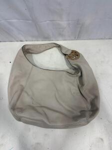 Michael Kors Nolita Large Pebbled Leather Hobo Shoulder Bag, Light Sand, Gold-Tone Hardware