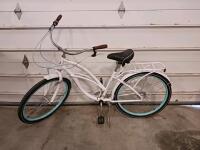 Schwinn Admiral Cruiser Bike, 26" Wheels, White, Rear Rack, Fenders, Single-Speed - 2