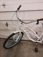 Schwinn Admiral Cruiser Bike, 26" Wheels, White, Rear Rack, Fenders, Single-Speed - 3