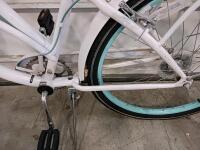 Schwinn Admiral Cruiser Bike, 26" Wheels, White, Rear Rack, Fenders, Single-Speed - 6