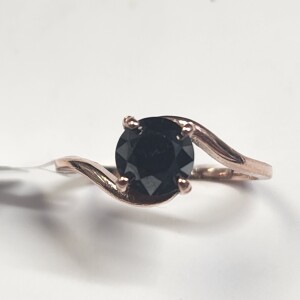 $1850 10K Black Diamond(1.45ct) Ring