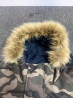 Tommy Hilfiger Men's Camouflage Puffer Jacket with Detachable Faux Fur Hood, Size S - 4