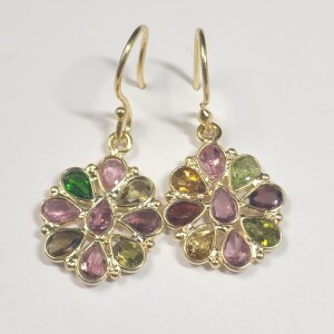 $240 Silver Tourmaline Earrings