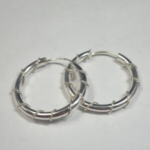 Silver Hoop Earrings