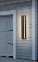 31.5" Modern Vertical LED Wall Light, 24W, 1241lm, IP65 Waterproof, 3000K Warm, Matte Black - 2