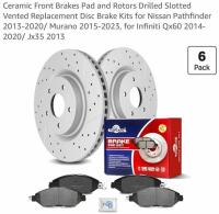 Firestone Tractor/Implement Inner Tube 552-437 & Ceramic Front Brakes Pad and Rotors For Nissan Pathfinder 2013-2020/ Murano 2015-2023 - 2