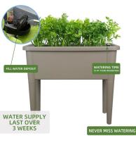 Dexceder 32 Gallon Self-Watering Raised Garden Bed With Lid & Water Indicator, 30x15x26 In - 5