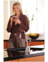 InSinkErator F-HC1100C Chrome Hot & Cold Water Dispenser Faucet, Gooseneck Spout, 5-Year Warranty And Premium Elongated Toliet Seat Round (Retails online $350!) - 3