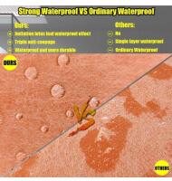 Triple-Layer Waterproofing Membrane Roll 98.5Ft x 3.3Ft Orange Polypropylene For Shower & Bath - 2