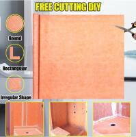 Triple-Layer Waterproofing Membrane Roll 98.5Ft x 3.3Ft Orange Polypropylene For Shower & Bath - 4