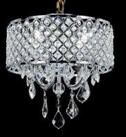 Modern Chrome Crystal Drum Chandelier 15"x14" & 12'x9' Oriental Persian Area Rug Set, China - 3