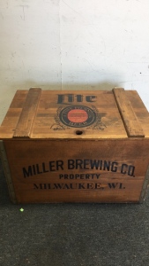 Vintage Miller Brewing Company Crate