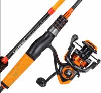 ONEBASS Spinning & Baitcasting Rod Reel Combos 7&rsquo;0" 2-Piece Medium Fast Action Graphite - 4