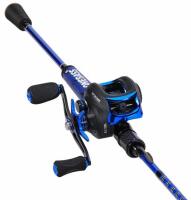 ONEBASS Spinning & Baitcasting Rod Reel Combos 7&rsquo;0" 2-Piece Medium Fast Action Graphite - 7
