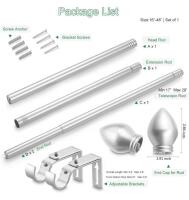 5&rdquo; Twin XL Mattress and 6-48&rdquo; Curtains Rods KEPT IN MANUFACTURE PACKAGING FOR CLEANLINESS - 3