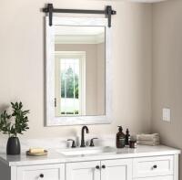 Farmhouse Bathroom Mirrors for Over Sink 26&rdquo;x40&rdquo; White