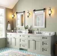 Farmhouse Bathroom Mirrors for Over Sink 26&rdquo;x40&rdquo; White - 4