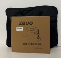 ZBUQ Cat Bed Desk Hammock, 360&deg; Rotating Clamp, Portable Pet Playpen 48"x24" Red/Black