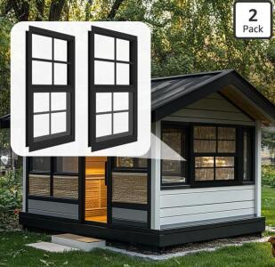 2 Pack Shed Windows 14" x 21"
