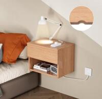 Floating Nightstand, Modern Wall Mounted Bedside Table with Drawer - 3