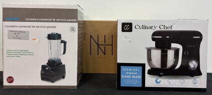 Commercial Blender Jurgen CB-787, Culinary Chef Stand Mixer 4.75qt, NH Haus Double Cutting Board