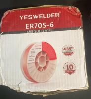 (3) YESWELDER ER70S-6 MIG Welding Wire, 0.035" Dia, 10 lb Spool, Copper-Coated Mild Steel - 2