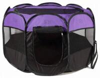 Large Insulated Pet Door for Wall, 22"x13.6" Frame + Rarasy Foldable Pet Playpen w/ Bag & (2) Pet Toy Holder Baskets - 5