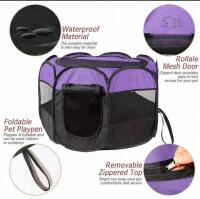 Large Insulated Pet Door for Wall, 22"x13.6" Frame + Rarasy Foldable Pet Playpen w/ Bag & (2) Pet Toy Holder Baskets - 7