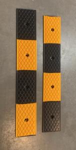 Nisorpa 2'' Rise Heavy Duty Rubber Curb Ramp, 22,000 lbs Capacity, 39.3" x 9.8" x 2"