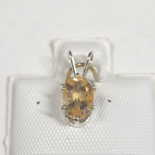 Silver Citrine(0.62ct) Pendant