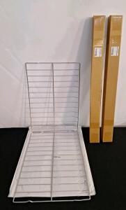 (1) 2-Pack Of Rack-Flats For Samsung Oven, Part #DG75-01001C, 16 7/16" x 24 3/4" & (2) 36" Bifold Closet Door Tracks W/ Hardware <br/>