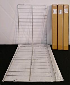 (1) 2-Pack Of Rack-Flats For Samsung Oven, Part #DG75-01001C, 16 7/16" x 24 3/4" & (3) 24" Bifold Closet Door Tracks W/ Hardware <br/>