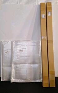 (2) Rack-Flats For Samsung Oven, Part #DG75-01001C, 16 7/16" x 24 3/4" & (3) 48" Bifold Closet Door Tracks W/ Hardware <br/>