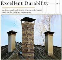 Faux Stone Column Wrap Set, 6-Piece, High-Density Polyurethane, 36" Panels - 4